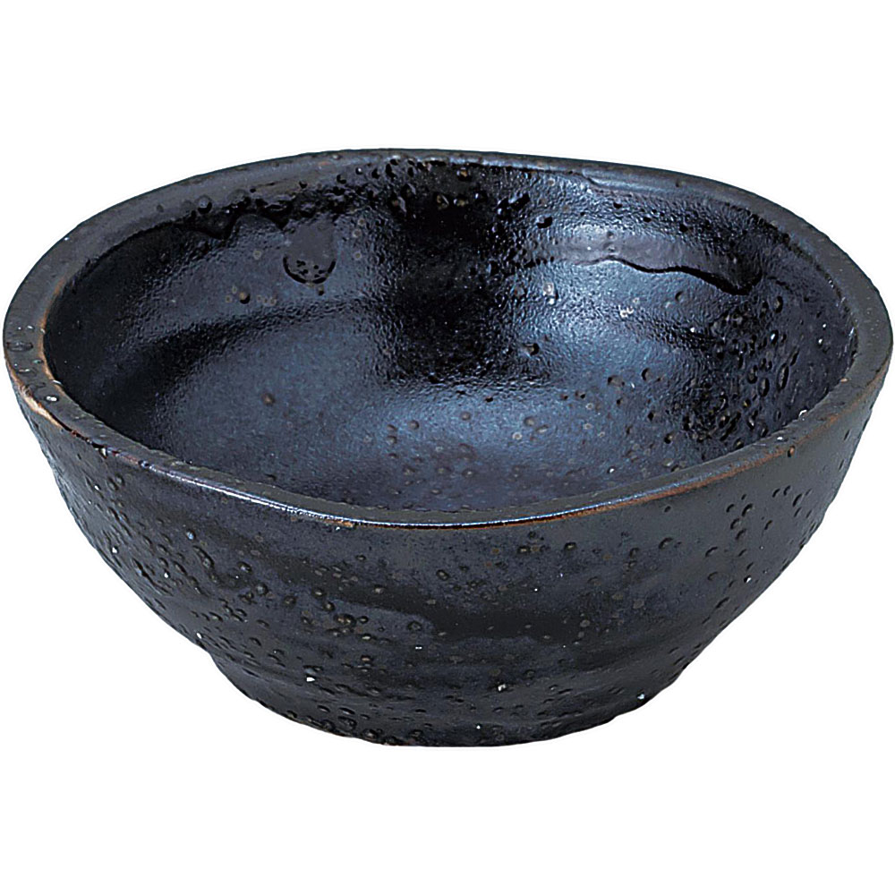 和食器 小付 珍味 小鉢/ 縄浜千代口(黒） /陶器 業務用 家庭用 Small Appetizer Bowl