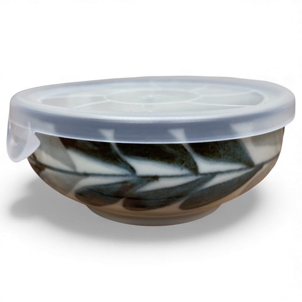 レンジパック 蓋付き フタ付き ボウル/ ノンラップ大鉢 モノクロウィンド /保存鉢 うつわ 漬物 作り置..