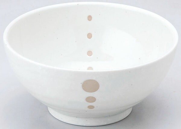どんぶり 麺丼/ さぬき丼 白ドット /和食器 業務用