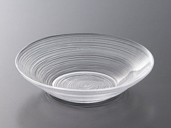 ガラス ボウル 盛 鉢/ イマージュ 19cm浅ボール /業務用 家庭用 副菜 サラダ 盛り皿 冷製パスタ 冷やし中華 そうめんおしゃれ おもてなし パーティー