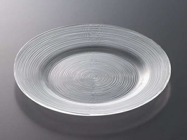 ガラス 皿/ イマージュ 28cmリムプレート /業務用 家庭用 副菜 メインディッシュ サラダ おしゃれ おもてなし パーティー