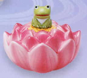 夏のインテリア浮き球ぷかぷか♪なつかし屋ぷかぷか蓮の花（かえる付）