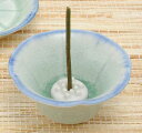 陶器 置物 お香立て/ 御深井花型立鉢(香玉付) /縁起 開運 プレゼント 贈り物 箱入り