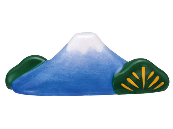 風鈴 陶器/ 日本一富士山箸置き（青） /祭り 縁日 クールビズ