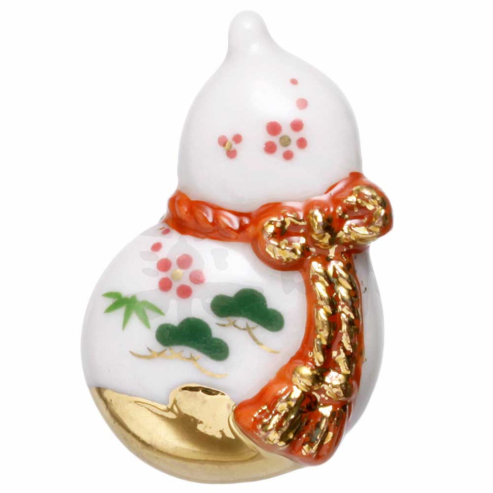 陶器のブローチ アクセサリー/ ピンブローチ Engi　瓢箪 /縁起物 贈り物 プレゼントのサムネイル