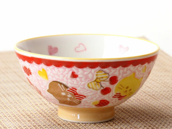 樂天商城 - 茶碗 かわいい 子供用/ 子ども用 撥水ウィンク★ ねこ茶碗 孫平 /ちゃわん 小さめ