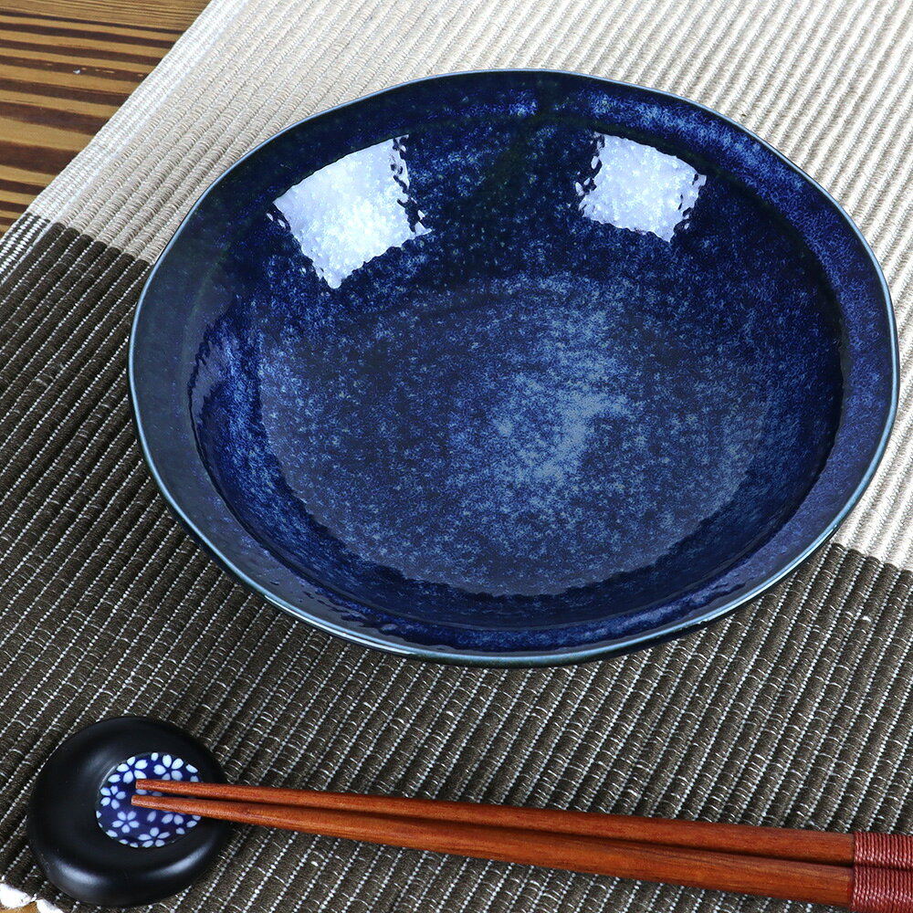 小鉢 取分け鉢 浅鉢/ 窯変紺クラフト型5.0浅鉢 16.6cm /一品料理 業務用 家庭用 鍋...