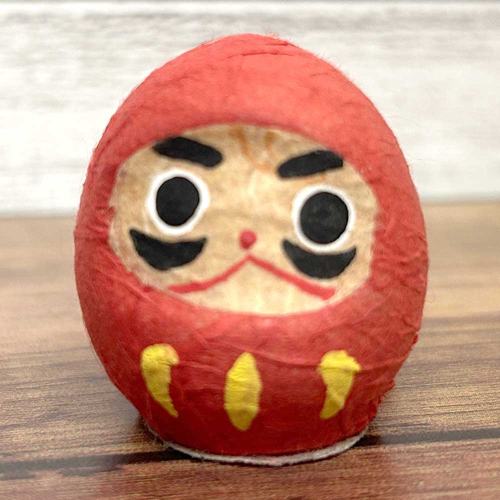 在庫限り ワゴンセール だるま おみくじ付き/ 和紙だるま めがでるおみくじ付き/1個だけ