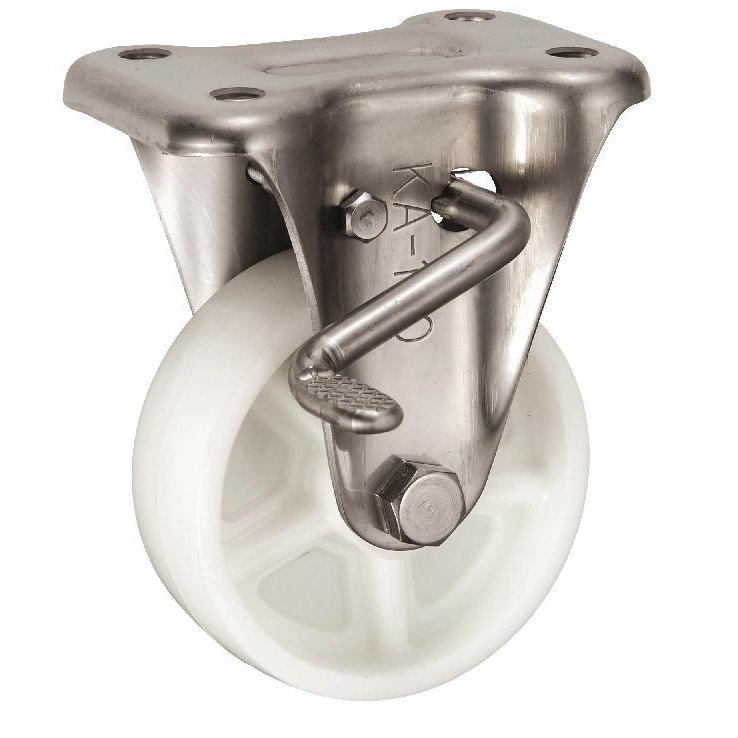 岐阜産研工業 ウカイ キャスター サイズ100mm ナイロン PKABZ-100 ステンレス製キャスター