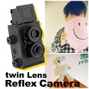 【exists】二眼レフカメラ　レトロカメラ　35フィルムカメラ　組み立て式