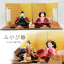 【お買い物マラソン当店P10倍】安藤商店 みやび雛 赤/紺(金襴刺繍) 平飾りセット ひな人形 雛人形 ひな人形 お雛様 おひなさま ギフト 誕生日プレゼント ...
