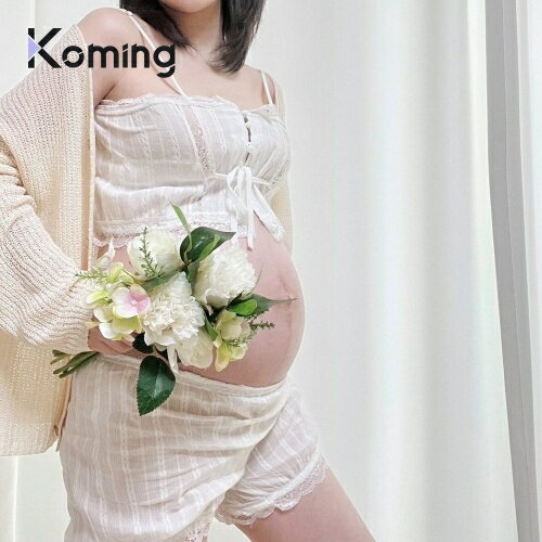 アイレット臨月撮影ツーピース【AtoF】 【Koming】 レディースファッション 韓国ファッション 母の日