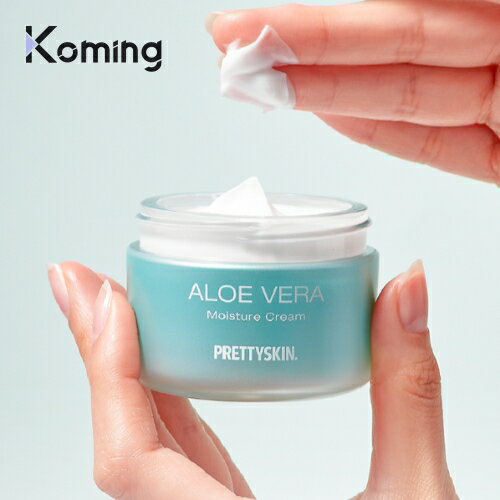 【K-beauty week 500円OFFクーポン配布中】アロエベラモイスチャクリーム【PRETTYSKIN】【Koming】うるつや 保湿 乾燥肌 肌のハリ 弾力 鎮静 韓国コスメ スキンケア 韓国化粧品 日常 韓国 ツルツル しっとり 水分たっぷり アロエクリーム 母の日 1