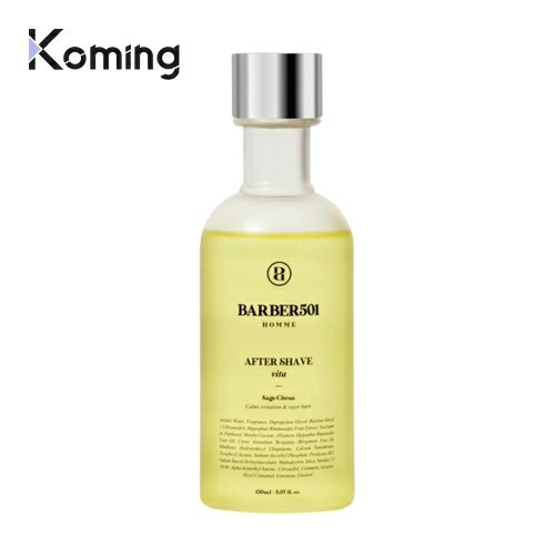 アフターシェーブ イエロー165ml【BARBER501】 【Koming】 韓国コスメ スキンケア 韓国化粧品 メンズコスメ 疲れ肌 肌悩み解決 シトラス香り 赤み ニキビ 髭剃り 肌荒れ 敏感肌 肌ケア 水分保湿 鎮静 すべての肌 ビタミンエキス 母の日