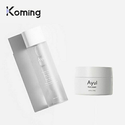 ピュアトナー(200ml)&クリーム(80ml)スキンケアセット【Ayul】【Koming】韓国コスメ 韓国化粧品 韓国スキンケア 韓国製 保湿 化粧水 うるおう 低刺激 敏感肌 普通肌 乾燥肌 肌のハリ 弾力 うるつや 母の日