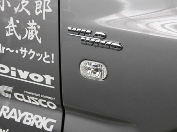 【送料無料】ジムニー ライト サイドウインカーランプ クリスタル &クロームバルブ ウエッジ球 ジムニー JB23 1-8型用【※沖縄・離島除く】