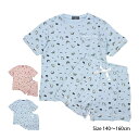 ルームウェア 上下セット 半袖 半ズボン 女の子 キッズ ジュニア Tシャツ ショートパンツ セットアップ パジャマ 140cm 150cm 160cm