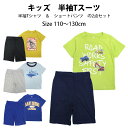 【セール】半袖 Tシャツ ハーフパンツ 上下セット ルームウェア キッズ 男の子 子供 セットアップ 110cm 120cm 130cm