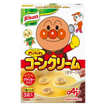 味の素 「クノール それいけ!アンパンマンスープ」コーンクリーム(3袋入) 58.5g×48袋 味の素 「クノール それいけ!アンパンマンスープ」コーンクリーム(3袋入) 58.5g×48袋