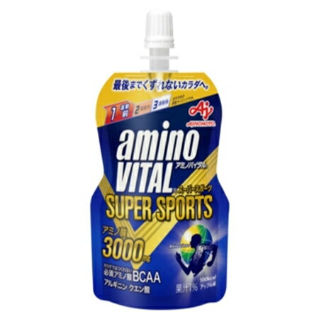 味の素　「アミノバイタル」ゼリードリンクSUPER　SPORTS　100g×24袋 ゼリー飲料 まとめ買いのサムネイル