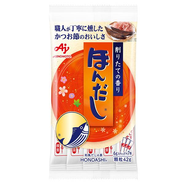 香り、コク・味わい、それぞれに優れた3種のかつお節を使用した、“香り高くおいしい”和風だしの素です。