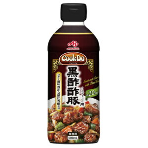 AJINOMOTO　味の素　CookDo　黒酢酢豚用　500ml×12本