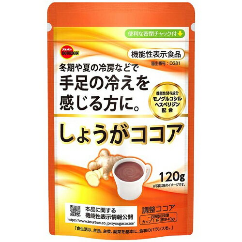 ブルボン　しょうがココア　120g×10袋×2箱　合計20袋