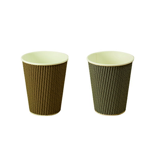 Rakuten - ファーストレイト　(FR-5308)　リップルカップ　千鳥格子アソート　9oz(270ml)　ブラック/ブラウン　1500個