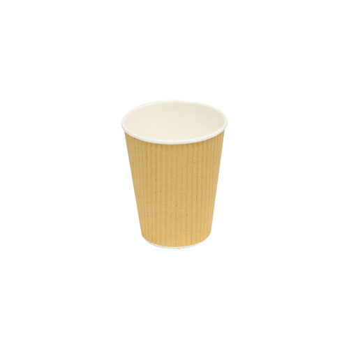 Rakuten - ファーストレイト　(FR-5310)　リップルカップ　未晒し　9oz(270ml)　ベージュ　1500個