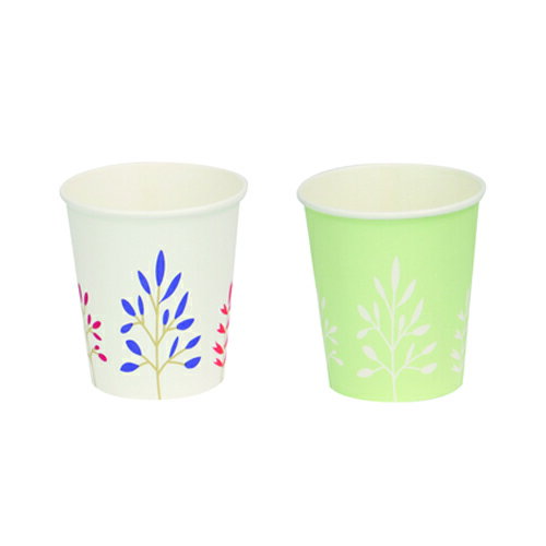 Rakuten - ファーストレイト　(FR-5340)　ペーパーカップ　フォレスト　3oz(90ml)　ホワイト/グリーン　4000個