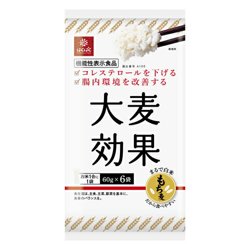 はくばく　大麦効果　360g（60g×6袋）×6個