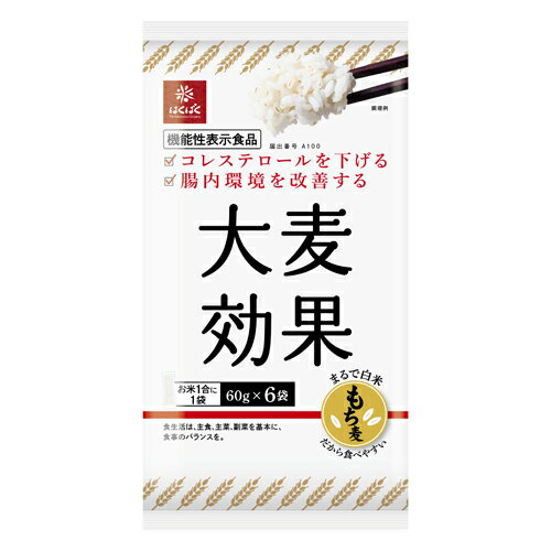 はくばく 大麦効果 360g(60g×6袋)×6個