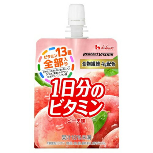 ハウス　PV　1日分のビタミンゼリー　ピーチ　180g×24個　ゼリー飲料　まとめ買い