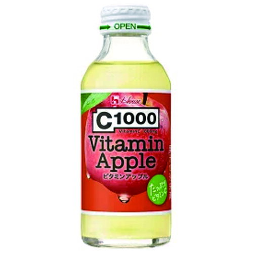 Soft Drinks - 【2ケース】ハウス食品　C1000　ビタミンアップル　瓶　140ml×30個×2箱　合計60個