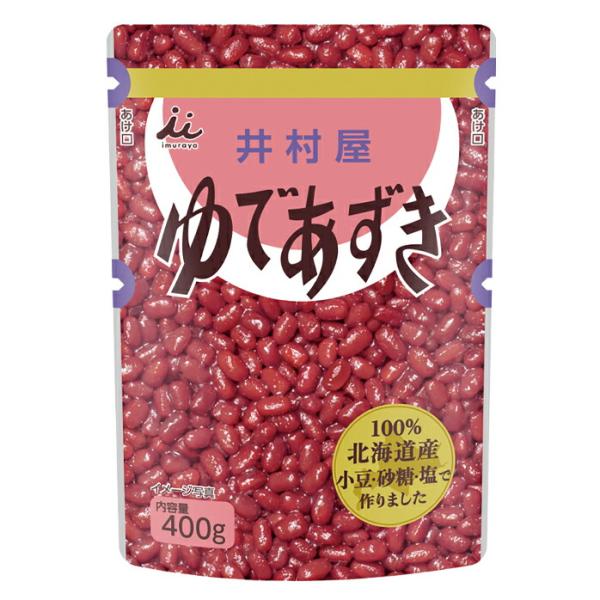 豆類 - 井村屋　北海道パウチゆであずき　400g×10袋