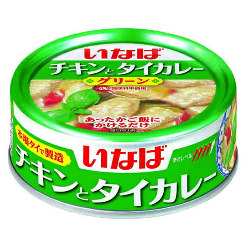 いなば食品 チキンとタイカレーグリーン印刷缶 125g×24個 いなば食品 チキンとタイカレーグリーン印刷缶 125g×24個