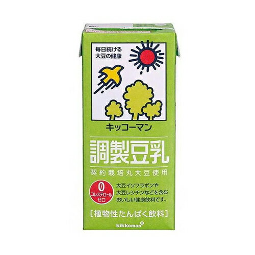 【2ケース】　キッコーマン　調製豆乳　1L×6本×2箱　合計12本