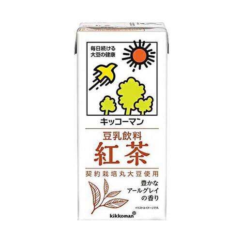 【2ケース】　キッコーマン　豆乳飲料　紅茶　1L×6本×2箱　合計12本