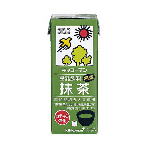 【3ケース】　キッコーマン　豆乳飲料　抹茶　200ml×18本×3箱　合計54本
