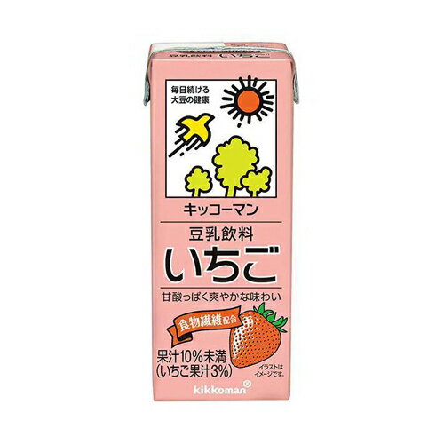 キッコーマン　豆乳飲料　いちご　200ml×18本