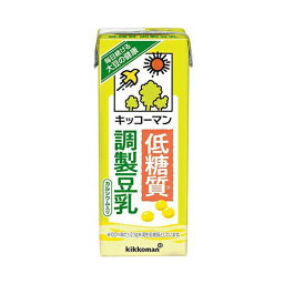 【3ケース】　キッコーマン　低糖質　調製豆乳　200ml×18本×3箱　合計54本