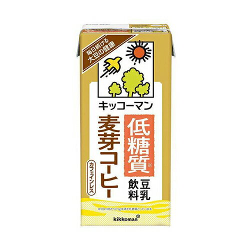 キッコーマン　低糖質　豆乳飲料麦芽コーヒー　1L×6本