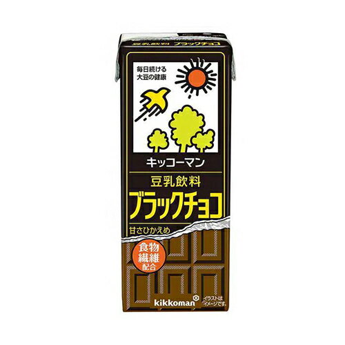 キッコーマン　豆乳飲料　ブラックチョコ　200ml×18本