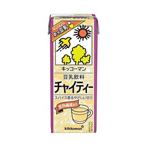 【3ケース】　キッコーマン　豆乳飲料　チャイティー　200ml×18本×3箱　合計54本