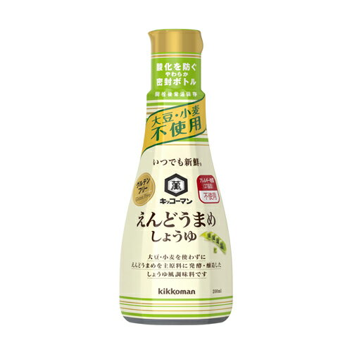 キッコーマン いつでも新鮮 えんどうまめしょうゆ 200ml×12個