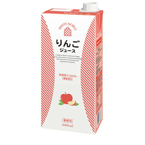 Rakuten - 三井農林　WN　（ホワイトノーブル紅茶）　 りんごジュース　　1000ml×6個