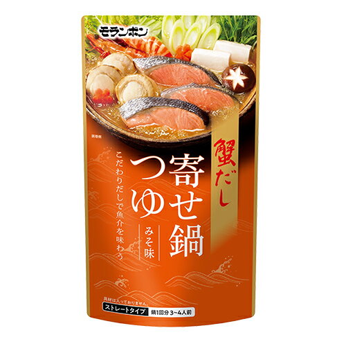 モランボン　蟹だし寄せ鍋つゆ　みそ味　750g×10袋