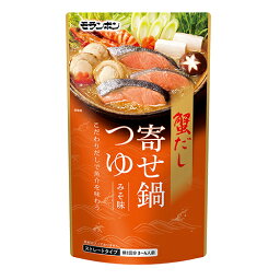 モランボン　蟹だし寄せ鍋つゆ　みそ味　750g×10袋