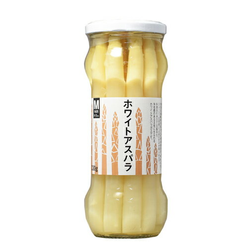 日本珈琲貿易　アールグロッサリー　ホワイトアスパラ瓶M　330g×12個