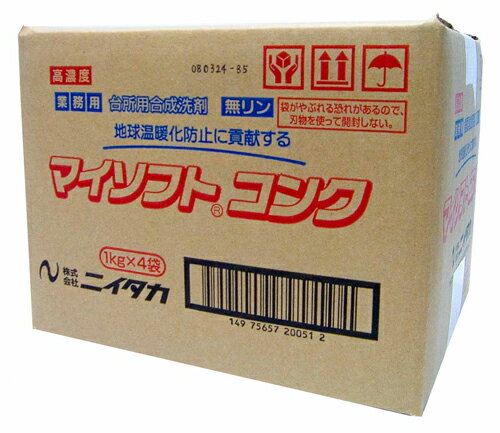 ニイタカ　マイソフトコンク　1kg×4袋×1箱